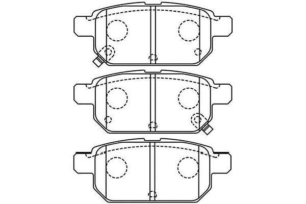 KAVO PARTS Bremžu uzliku kompl., Disku bremzes BP-8532